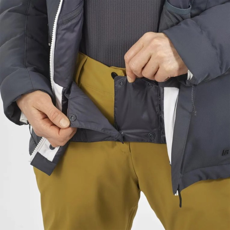 Chaquetas De Esquí Salomon New Prevail Insulated Mujer Blancos Negros | MX DALI279